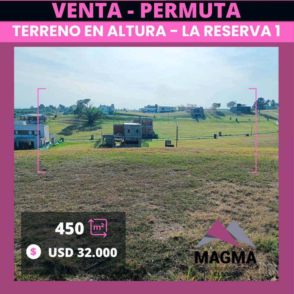 VENTA - Lote en La Reserva 1