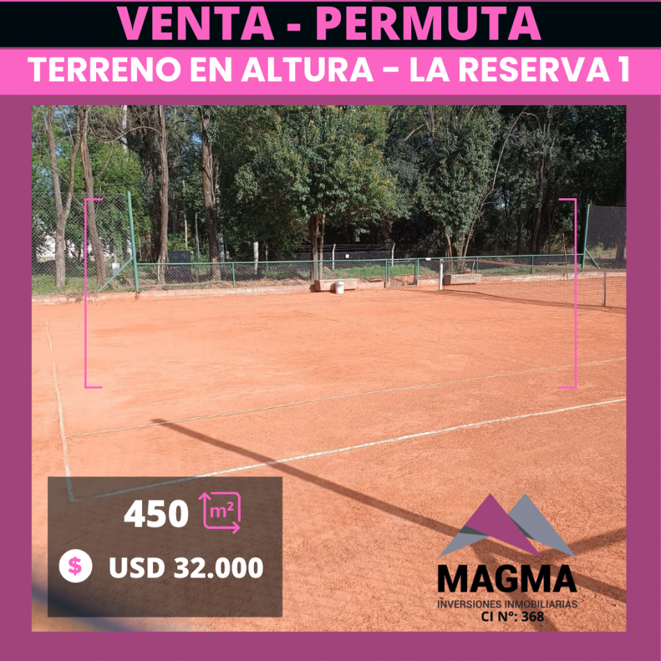 VENTA - Lote en La Reserva 1