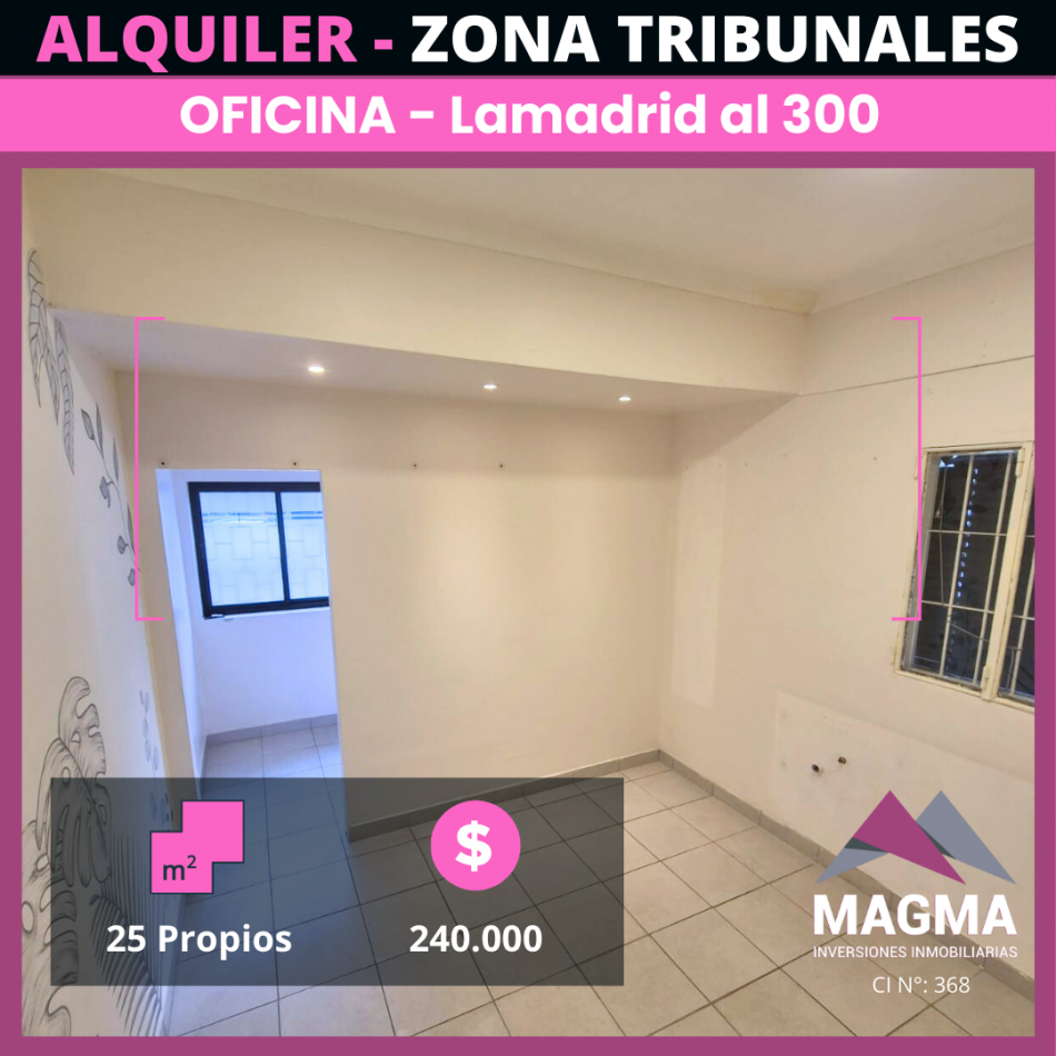 Alquiler Oficina en Zona Tribunales