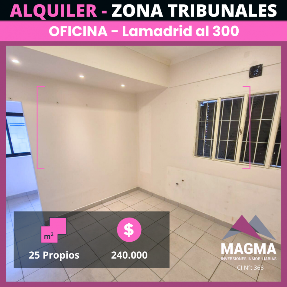 Alquiler Oficina en Zona Tribunales