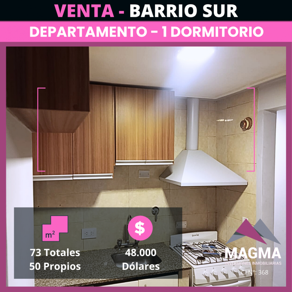 VENTA | Departamento de 1 Dormitorio en Barrio Sur