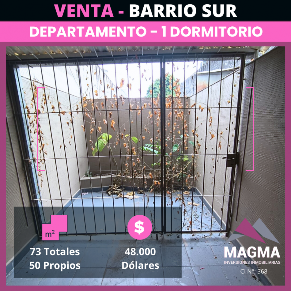 VENTA | Departamento de 1 Dormitorio en Barrio Sur
