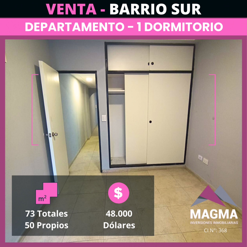 VENTA | Departamento de 1 Dormitorio en Barrio Sur