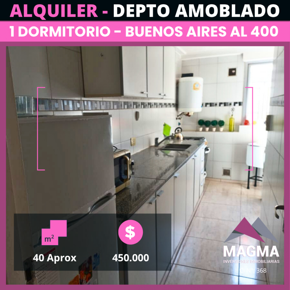 ALQUILER - Departamento Amoblado en el Corazon de Barrio Sur