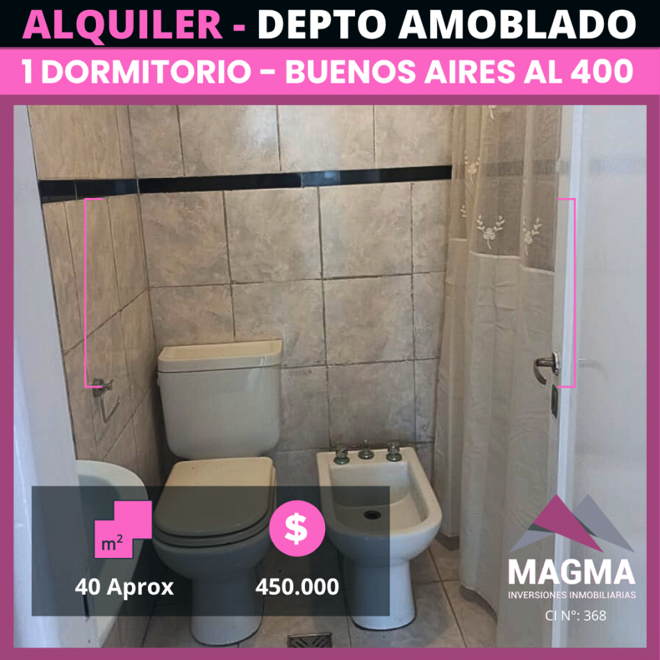 ALQUILER - Departamento Amoblado en el Corazon de Barrio Sur