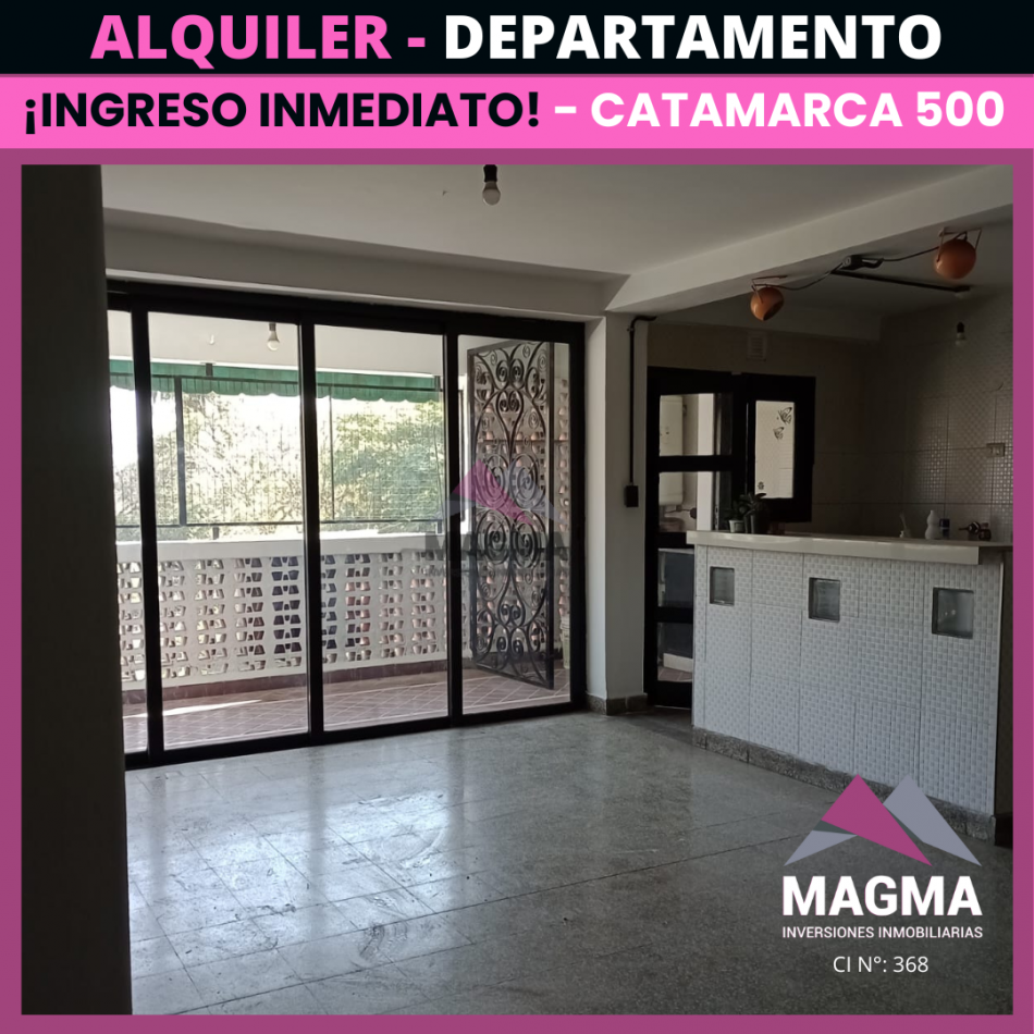 Alquiler - Departamento de 3 Dormitorios (Frente a Plaza Alberdi)
