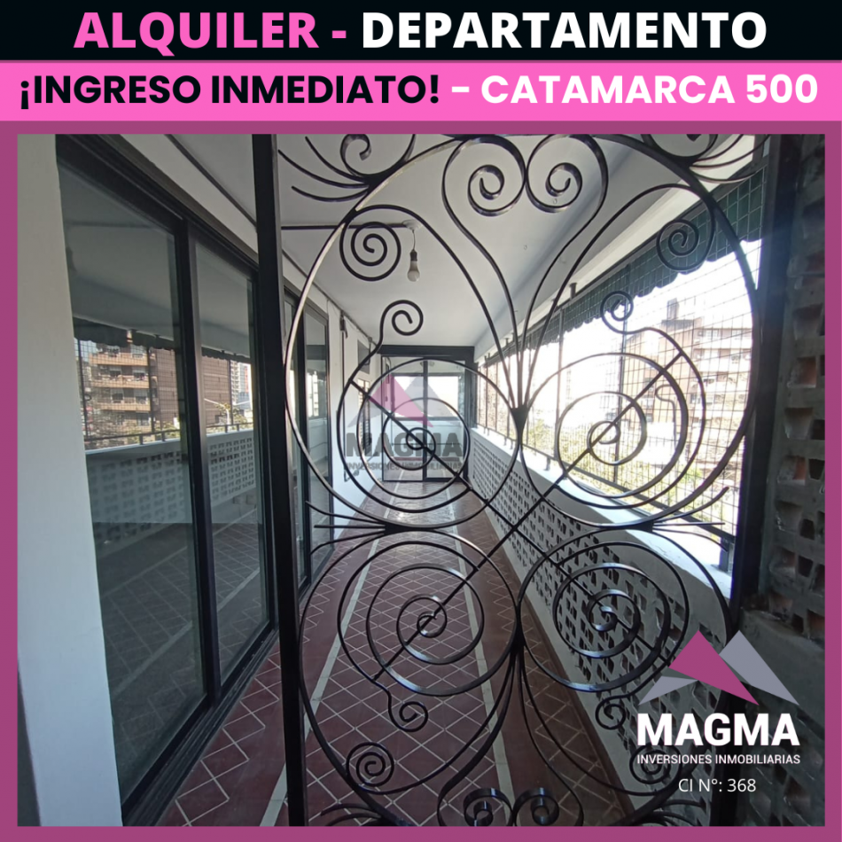 Alquiler - Departamento de 3 Dormitorios (Frente a Plaza Alberdi)