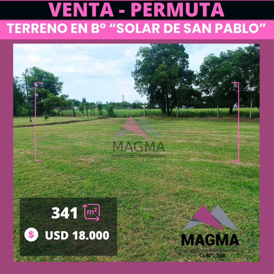 Lote en Barrio Solar de San Pablo