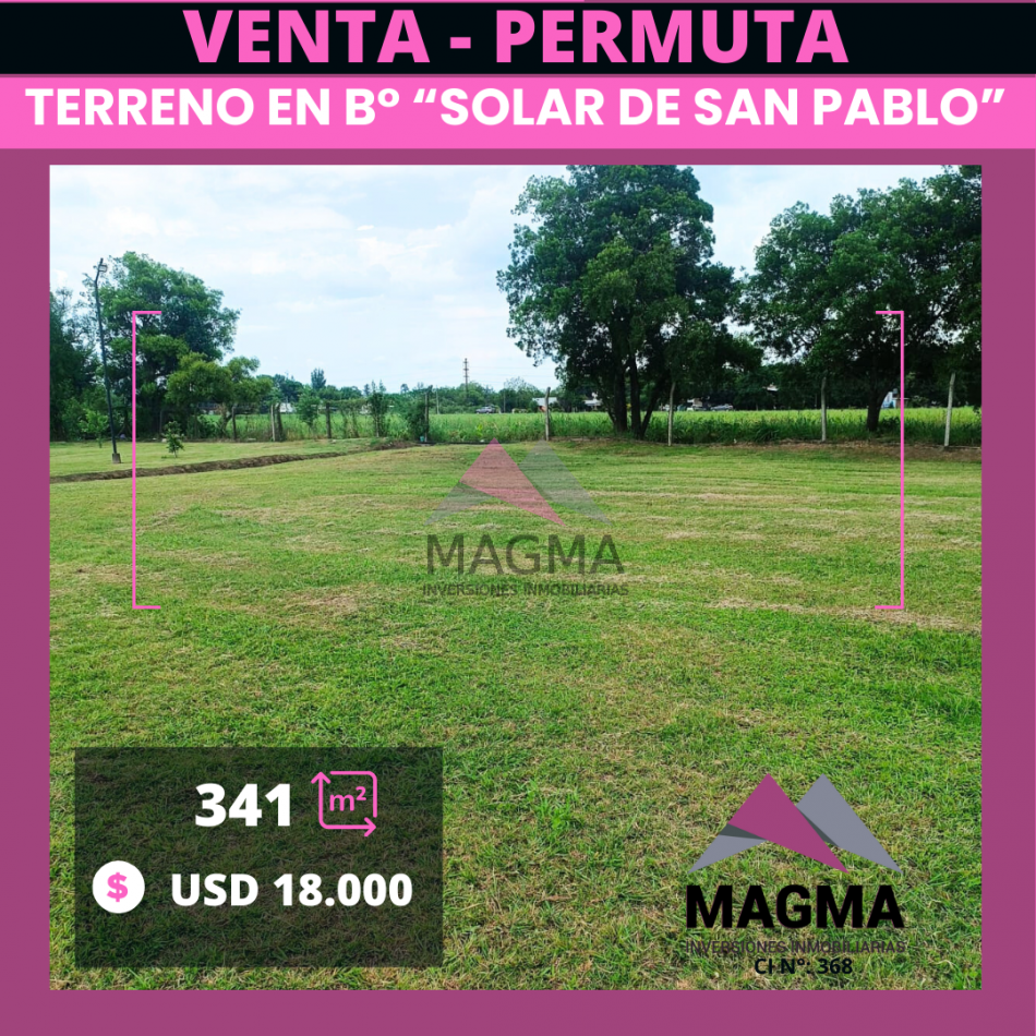 Lote en Barrio Solar de San Pablo