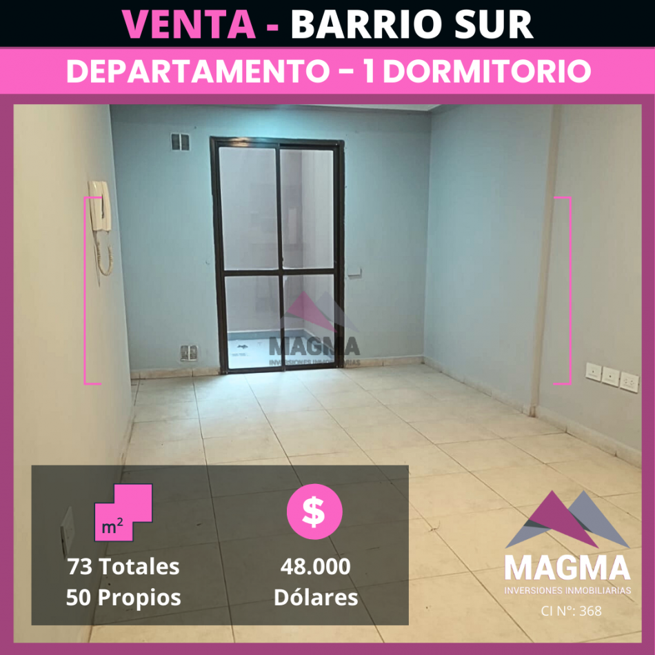 VENTA | Departamento de 1 Dormitorio en Barrio Sur