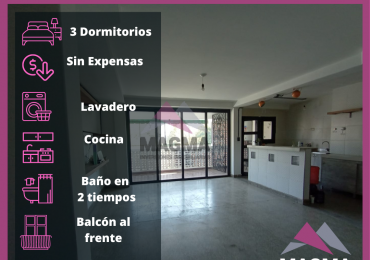Alquiler - Departamento de 3 Dormitorios (Frente a Plaza Alberdi)